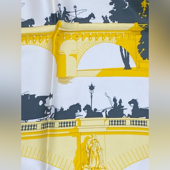 Hermes Vintage Silk Scarf Les Ponts De Paris Carre 90 Hugo Grygkar - Picture 13 of 16
